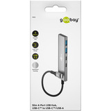 goobay 76563, Hub USB grigio