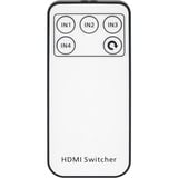 goobay Selettore HDMI 4 a 1 (4K @ 60Hz), Switch HDMI Nero