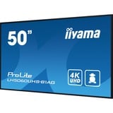iiyama LH5060UHS-B1AG, Public Display Nero (opaco)