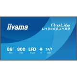 iiyama LH8666UHSB-B1AG, Public Display Nero (opaco)