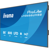 iiyama LH8666UHSB-B1AG, Public Display Nero (opaco)