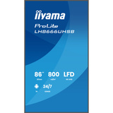 iiyama LH8666UHSB-B1AG, Public Display Nero (opaco)