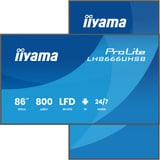iiyama LH8666UHSB-B1AG, Public Display Nero (opaco)