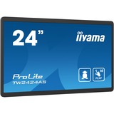 iiyama TW2424AS-B1 Monitor PC 60,5 cm (23.8") 1920 x 1080 Pixel 4K Ultra HD Touch screen Nero, Public Display Nero, 60,5 cm (23.8"), 1920 x 1080 Pixel, 4K Ultra HD, 14 ms, Nero