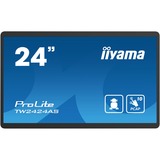 iiyama TW2424AS-B1 Monitor PC 60,5 cm (23.8") 1920 x 1080 Pixel 4K Ultra HD Touch screen Nero, Public Display Nero, 60,5 cm (23.8"), 1920 x 1080 Pixel, 4K Ultra HD, 14 ms, Nero