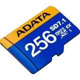 ADATA Premier Extreme microSDXC 256 GB, Scheda di memoria blu/Giallo