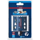 Bosch EXPERT TOUGH MATERIAL sega per trapano 1 pz, Sega a tazza Singolo, Trapano, Mattone, Plastica, Piastrelle morbide in ceramica, Acciaio inox, Legno, Nero, Blu, Rosso, Carburo di tungsteno (TC), 6 cm