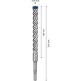Bosch Expert SDS plus-7X Punta per trapano elicoidale 1 pz Martello perforatore, Punta per trapano elicoidale, 1,6 cm, 215 mm, Calcestruzzo duro, 15 cm