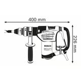 Bosch GBH 4-32 DFR Professional 900 W 800 Giri/min SDS-plus, Trapano a percussione blu, SDS-plus, Nero, Blu, Grigio, Sovraccarico, 3,2 cm, 800 Giri/min, 1 mm