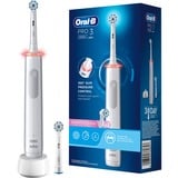 Braun Oral-B Pro 3 3000 Sensitive Clean, Spazzolino da denti elettrico bianco