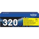 Brother TN-320Y cartuccia toner 1 pz Originale Giallo 1500 pagine, Giallo, 1 pz, Vendita al dettaglio