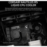 Corsair NAUTILUS 240 RS, Raffreddamento ad acqua Nero