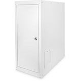 Digitus Alloggiamento per computer con ventola filtro integrata e piedini di livellamento, IT armadio grigio chiaro, Rack indipendenti, Lucchetti, Grigio
