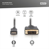 Digitus Cavo adattatore HDMI > DVI-D Nero