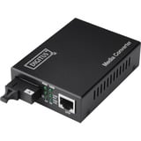Digitus Convertitore di media Gigabit bidirezionale, RJ45 / SC, Media Converter Nero