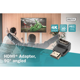Digitus Spina HDMI-A > Presa HDMI-A 4K, Adattatore Nero