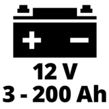 EINHELL CE-BC 10 M Caricabatteria per veicolo 12 V Nero, Rosso rosso/Nero, 12 V, 220 - 240 V, 50 Hz, LCD, Nero, Rosso