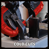 EINHELL TE-MB 18/127 U Li-Solo, 4504215, Sega a nastro rosso/Nero