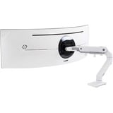 Ergotron HX Series 45-647-216 supporto da tavolo per Tv a schermo piatto 124,5 cm (49") Bianco Scrivania bianco, Morsa, 19,1 kg, 124,5 cm (49"), 100 x 100 mm, Regolazione altezza, Bianco