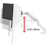 Ergotron HX Series 45-647-216 supporto da tavolo per Tv a schermo piatto 124,5 cm (49") Bianco Scrivania bianco, Morsa, 19,1 kg, 124,5 cm (49"), 100 x 100 mm, Regolazione altezza, Bianco