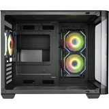 FSP S380-BA Micro Tower Nero, Chassis Tower Nero, Micro Tower, PC, Nero, micro ATX, Mini-ITX, SPCC, Vetro temperato, Gaming