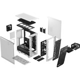 Fractal Design Meshify 2 Compact Tower Bianco bianco/Nero, Tower, PC, Bianco, ATX, micro ATX, Mini-ITX, Acciaio, Vetro temperato, Giocare