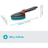 GARDENA Spazzola a mano Cleansystem M dura, Spazzole di lavaggio grigio/Turchese