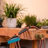 GARDENA Spazzola a mano Cleansystem M dura, Spazzole di lavaggio grigio/Turchese