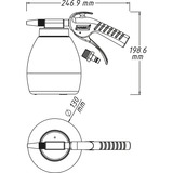 Hazet 9045P-1, Pistola esplosiva Nero/Bianco