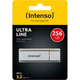 Intenso Ultra Line unità flash USB 256 GB USB tipo A 3.2 Gen 1 (3.1 Gen 1) Argento argento, 256 GB, USB tipo A, 3.2 Gen 1 (3.1 Gen 1), 70 MB/s, Cuffia, Argento