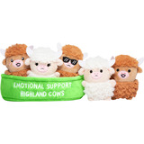 Just Play Mucche Highland di supporto emotivo, Peluche animali 