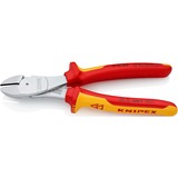 KNIPEX 74 06 200 pinza Pinze da taglio diagonale rosso/Giallo, Pinze da taglio diagonale, Acciaio al cromo vanadio, Plastica, Rosso/Arancione, 20 cm, 308 g