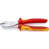 KNIPEX 74 06 200 pinza Pinze da taglio diagonale, Pinze di taglio rosso/Giallo, Pinze da taglio diagonale, Acciaio al cromo vanadio, Plastica, Rosso/Arancione, 20 cm, 308 g