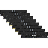 Kingston FURY DIMM 128 GB DDR5-6000 (8x 16 GB) Kit Octa, Memoria Nero