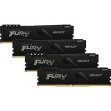 Kingston FURY FURY Beast memoria 128 GB 4 x 32 GB DDR4 2666 MHz Nero, 128 GB, 4 x 32 GB, DDR4, 2666 MHz, 288-pin DIMM