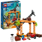 LEGO City Sfida acrobatica attacco dello squalo Set da costruzione, 5 anno/i, Plastica, 122 pz, 370 g