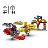LEGO NINJAGO 71826 Battle Pack Draghi dello Spinjitzu - 2 Trottole Giocattolo, Tempio e 2 Minifigure, Giochi per Bambini 6+, Giochi di costruzione Tempio e 2 Minifigure, Giochi per Bambini 6+, Set da costruzione, 6 anno/i, Plastica, 186 pz, 357 g