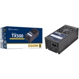 SilverStone TX500 Gold alimentatore per computer 500 W 20+4 pin ATX TFX Nero Nero, 500 W, 90 - 264 V, 47 - 63 Hz, Attivo, 100 W, 499,2 W