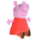 Simba Peppa Pig con suono, Peluche animali rosa/Rosso