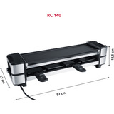 Steba 63.40.00, Raclette RC 140 Nero/in acciaio inox