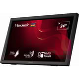 ViewSonic TD2423 Monitor PC 59,9 cm (23.6") 1920 x 1080 Pixel Full HD LED Touch screen Multi utente Nero, Monitor LED Nero (opaco), 59,9 cm (23.6"), 1920 x 1080 Pixel, Full HD, LED, 7 ms, Nero