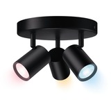 WiZ Faretto Smart Imageo Dimmerabile Luce Bianca o Colorata Nero, Faretto luminoso intelligente, Nero, LED, Lampadina/e non sostituibile/i, 2200 K, 6500 K