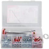 fischer Profi-Box DuoPower / DuoTec + viti, Tassello grigio chiaro/Rosso