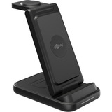 goobay Caricatore wireless 3 in 1, 15 W, Stazione di ricarica Nero