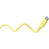 goobay Cavo in silicone USB 2.0 giallo, connettore USB-C > connettore USB-C giallo