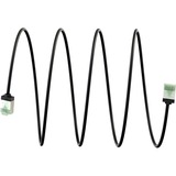 goobay Cavo patch ultraflessibile Cat.8.1 slim, U/FTP Nero