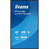 iiyama LH4375UHS-B2AG, Public Display Nero (opaco)