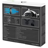ARCTIC BioniX P120 Case per computer Ventilatore 12 cm Nero, Bianco Nero/Bianco, Ventilatore, 12 cm, 2100 Giri/min, 25,5 dB, 67,56 pdc/min, 114,79 m³/h