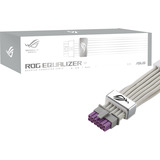ASUS ROG-EQUALIZER, Cavo bianco, PCI-E (16-pin), PCI-E x16 (Gen 4.0), 0,75 m, Maschio, Maschio, Dritto