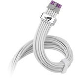 ASUS ROG-EQUALIZER, Cavo bianco, PCI-E (16-pin), PCI-E x16 (Gen 4.0), 0,75 m, Maschio, Maschio, Dritto
